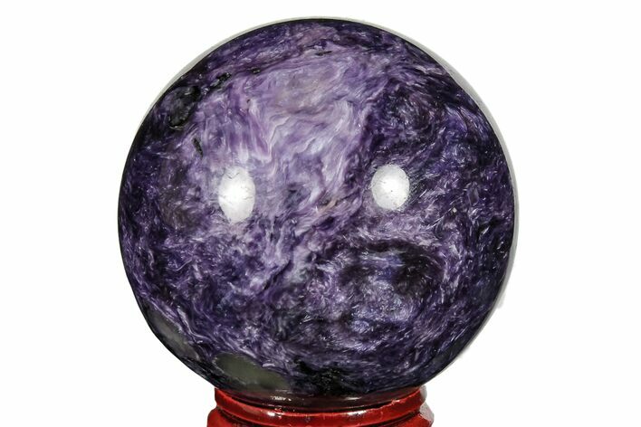 Polished Purple Charoite Sphere - Siberia #165451